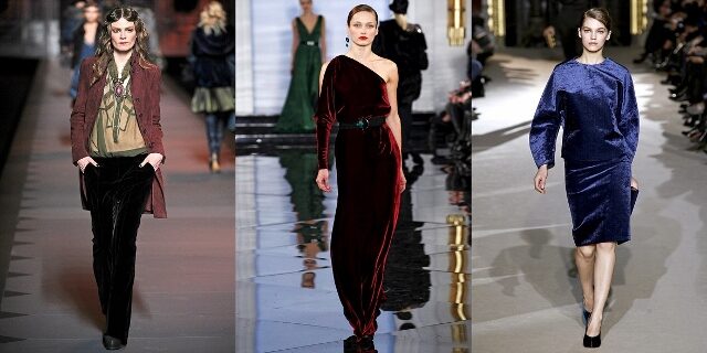 FOTO: Samet na módních přehlídkách pro podzim zimu 2011/12