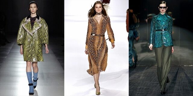 FOTO: Hadí vzor na módních přehlídkách pro podzim/zimu 2011/12