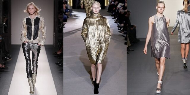 FOTO: Metalické barvy na módních přehlídkách pro podzim/zimu 2011/12