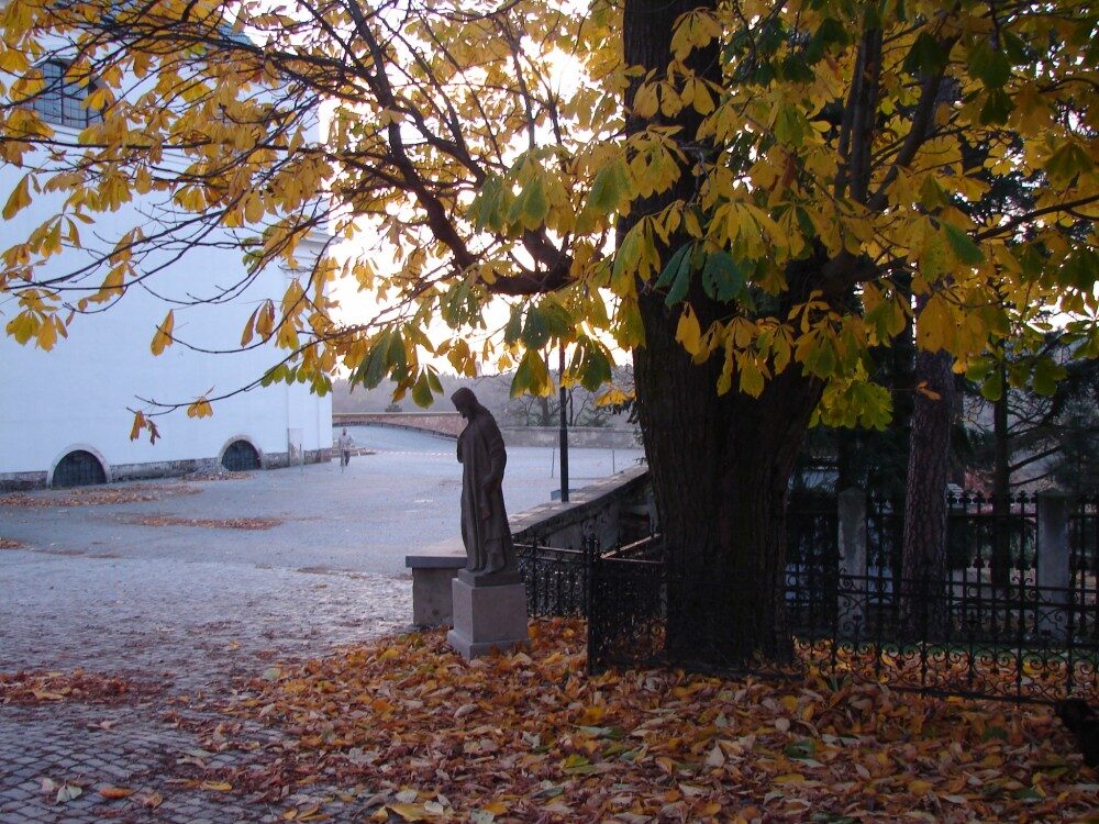 Listopadové zátiší u kostela