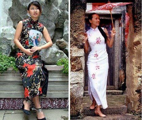 FOTO: Čínský tradiční oděv Čchi-pchao