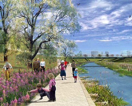 FOTO: Okrasné zahrady v jižní části parku, zdroj: london2012.com