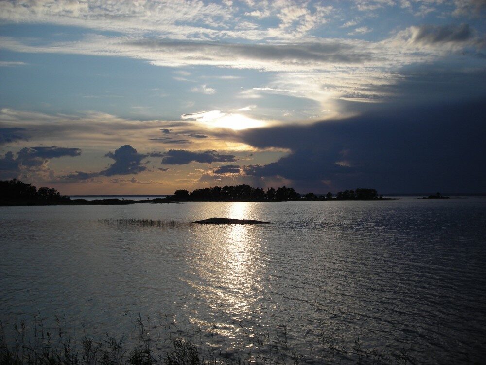 FOTO: Večerní pohled na jezero