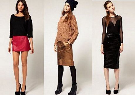 FOTO: Kožené sukně, podzim 2011