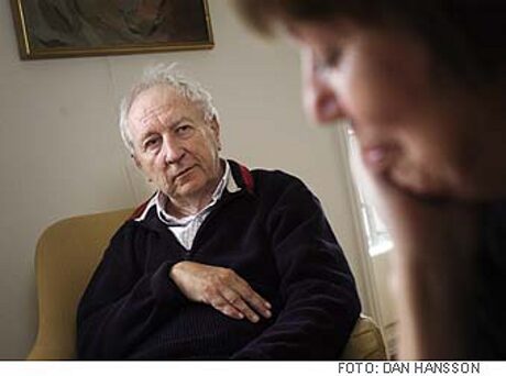 FOTO: Tomas Transtromer a jeho žena Monica