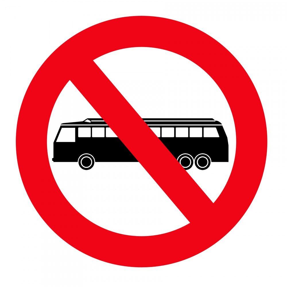 Zákaz vjezdu autobusu
