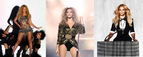 Beyoncé performuje v kostýmech světových návrhářů