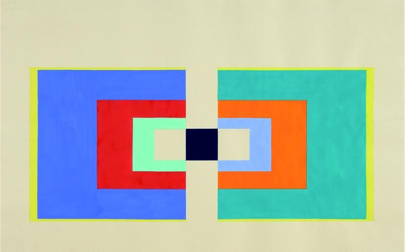 Obr: Jiří Matějů, Kresba, 2005-2009, akvarel, pigmenty a kombinovaná technika, papír, 41 x 52 cm