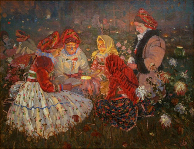 FOTO: Joža Uprka, Dušičky, 1897, zdroj: Národní Galerie