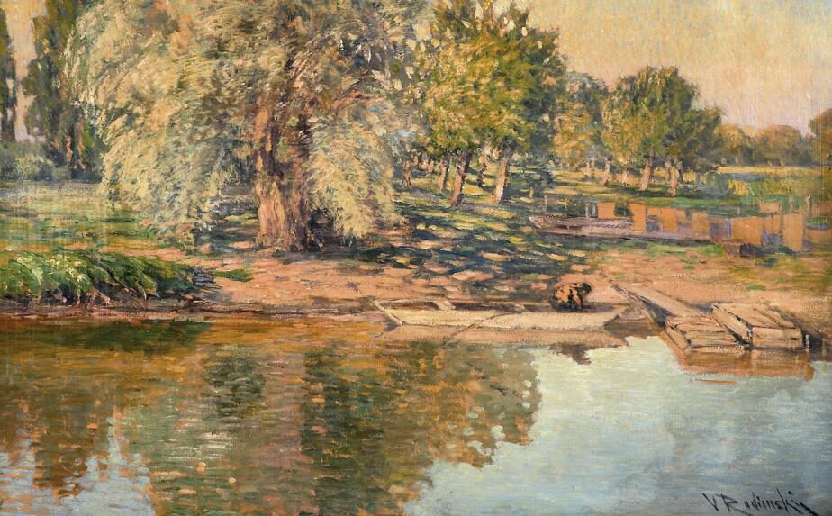 OBR: Václav Radimský: Rybář s pramicí