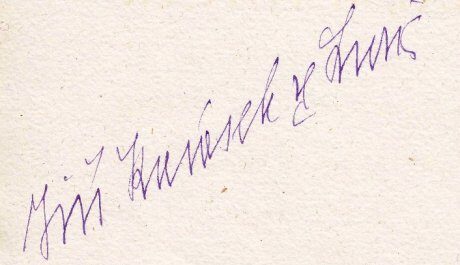 Jiří Karásek ze Lvovic - podpis