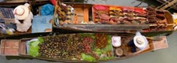 FOTO: Plovoucí trh v Bangkoku, Thajsko