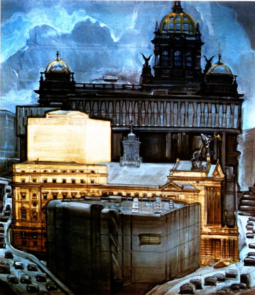 FOTO: Obraz Jana Vančury Okolo Státní opery 2001