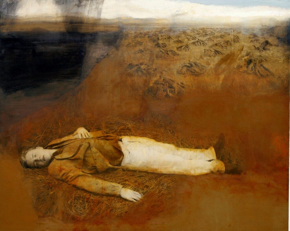 FOTO: Hughie O'Donoghue, Loučení, 2009, kombinovaná technika