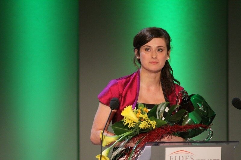 Foto: Lucie Štěpánková při předávání Cen Thálie