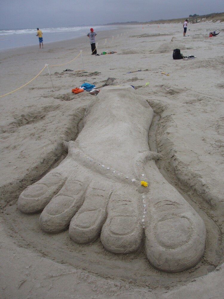 FOTO: Písková noha