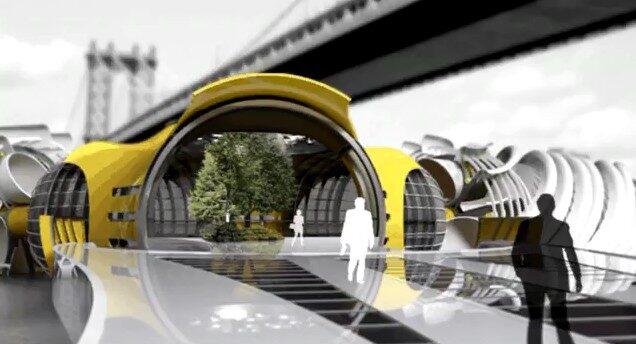 FOTO: Futuristický plovoucí park