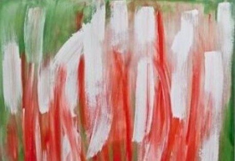 Foto: Abstraktní malba frontmana The Kiss Paula Stanleyho