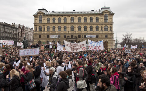 Demonstrace-priorita, Foto: Sandra Štefanikova, Topzine.cz