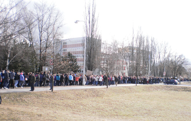 Studentské protesty v HK, Foto: Veronika Pavlicvová, Topzine.cz