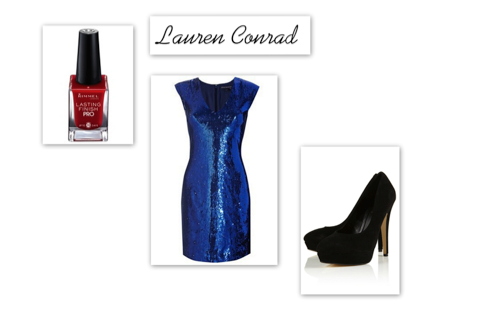 FOTO: koláž outfitu Lauren Conrad