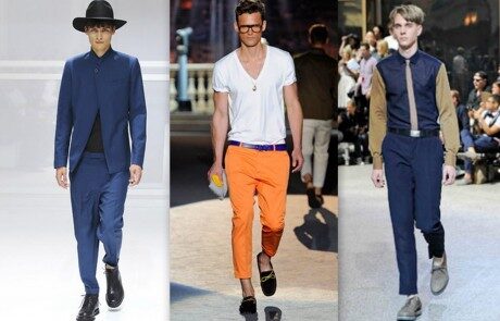 FOTO: Zkrácené kalhoty, pánské kolekce jaro 2012