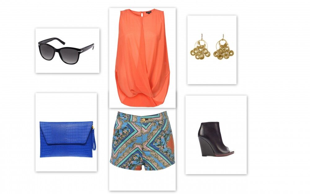 FOTO: průhlednou halenku skvěle doplňují letní šortky