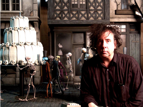 FOTO: Tim Burton a loutky z Mrtvé nevěsty