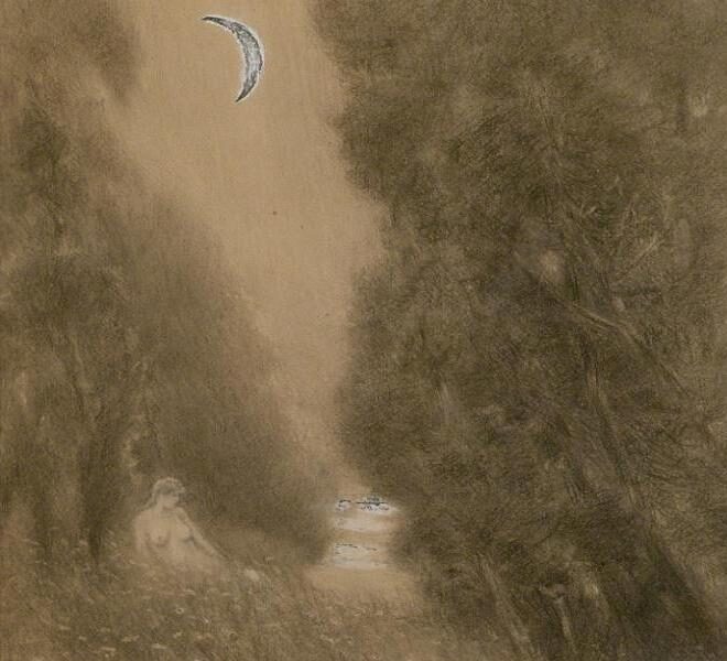 OBR: Mdlý večer, měsíc stonavý