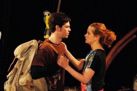 FOTO: Marek Adamczyk a Klára Krejsová ve Walczakově hře Amazonie (DJKT, 2012)
