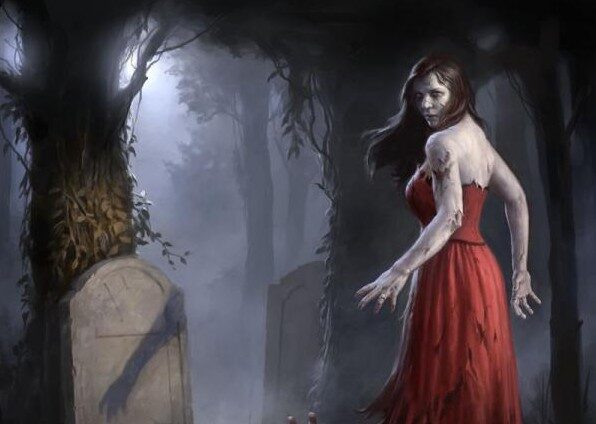 foto: malba Zombie Grave Girld od britského kreslíře Jamese Rymana