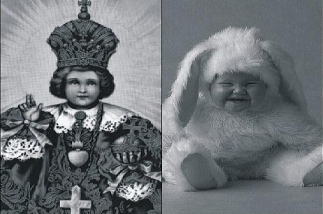 FOTO: Svaté dítě dříve s dnes