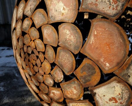 vizuál_Kulatá šiška, ocel, průměr 250cm, 2011, foto Ondřej Polák_detail