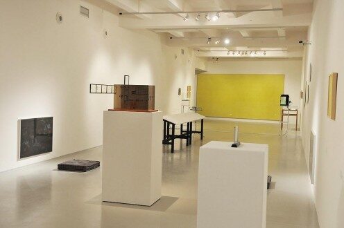 Pohled do výstavy Membra disjecta pro Johna Cage