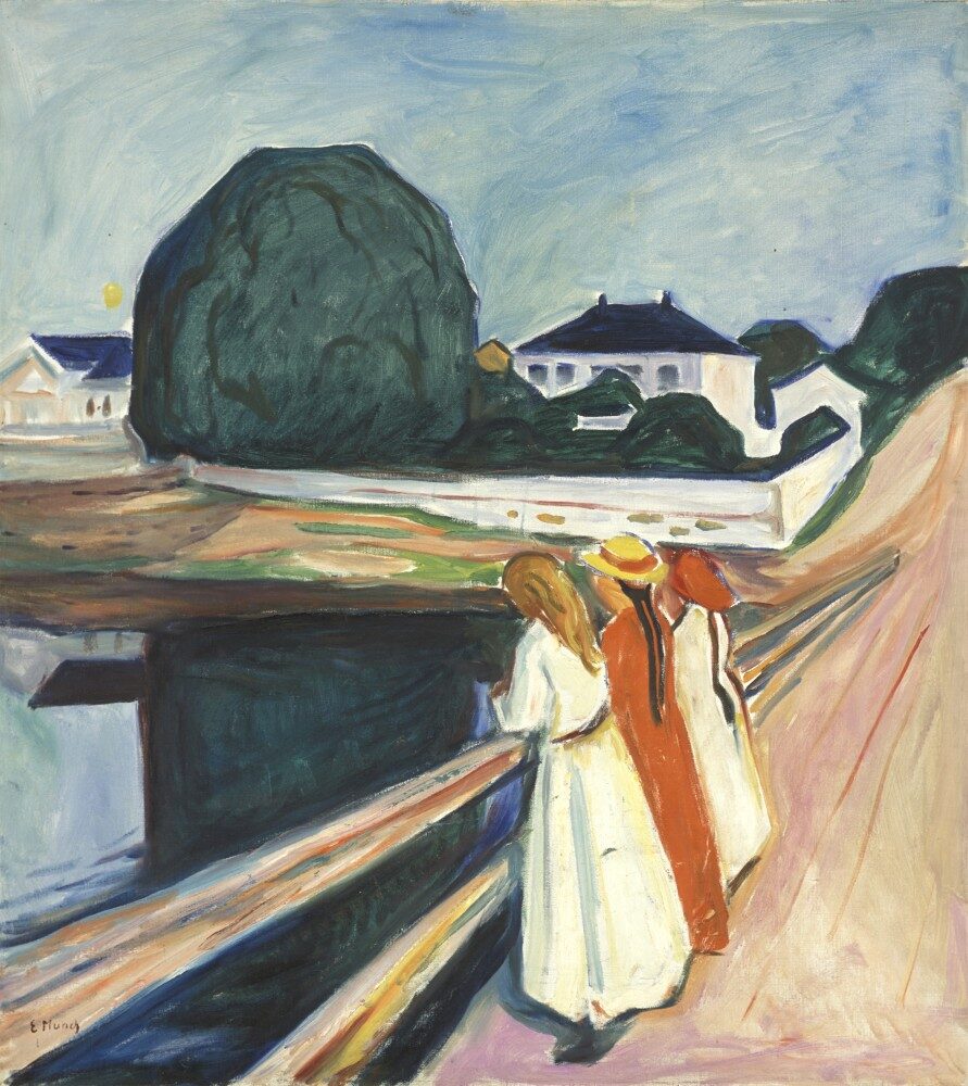 OBR: Edvard Munch - The Girls on the Bridge 1927