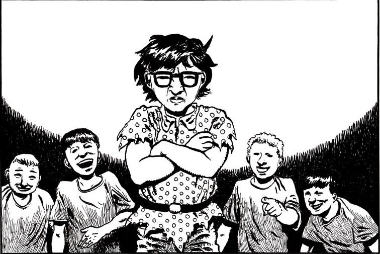 KRESBA: Komix k inscenaci S/he is Nancy Joe