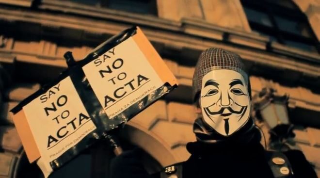 FOTO: Česká pirátská strana - Stop ACTA