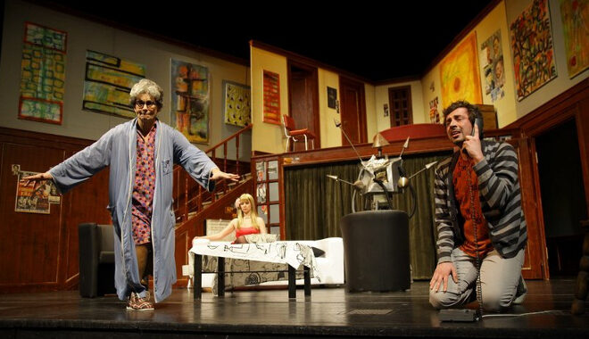 FOTO: Karlovarští představili svou Komedii potmě u Cimrmanů na Žižkově