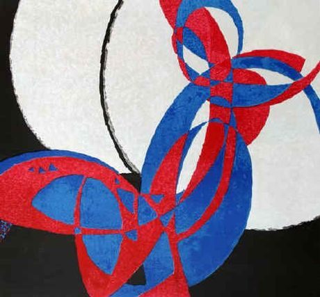 Obr: František Kupka Amorfa Dvoubarevná fuga