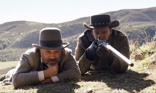 FOTO: Christoph Waltz Jamie Foxx Django Unchained