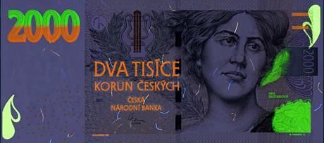 Foto: Bankovka pod UV světlem