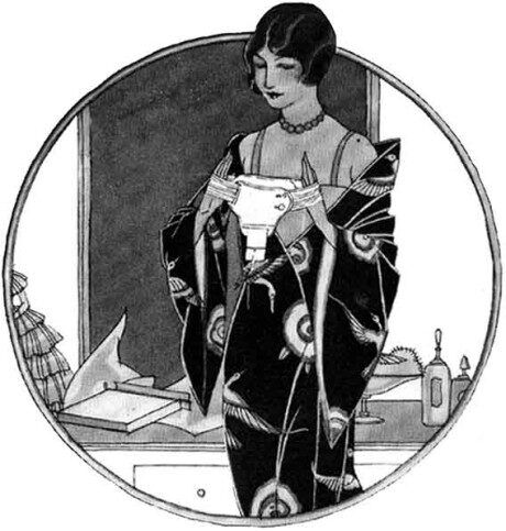 OBR:Reklama na menstruační pás Hickory z roku 1925.