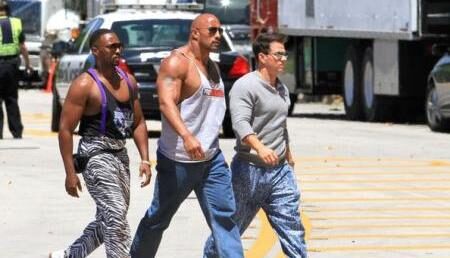 FOTO: Pain and Gain Anthony Mackie Dwayne Johnson Mark Wahlberg