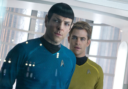 FOTO: Zachary Quinto Chris Pine Star Trek Into Darkness