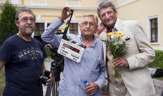 FOTO: Jiří Menzel na natáčení Donšajnů