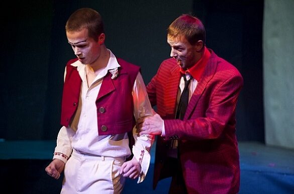 FOTO:Michal Marhold (Masetto) a David Szendiuch (Leporello)