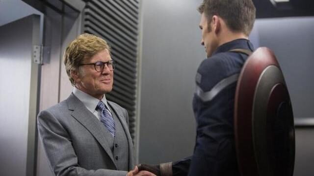FOTO: Robert Redford Chris Evans Captain America Winter Soldier