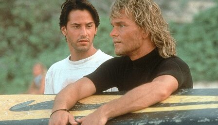 Patrick Swayze a Keanu Reeves v Bodu z lomu z roku 1991.