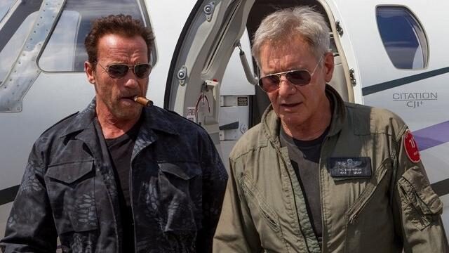 FOTO: Arnold Schwarzenegger Harrison Ford Expendables 3
