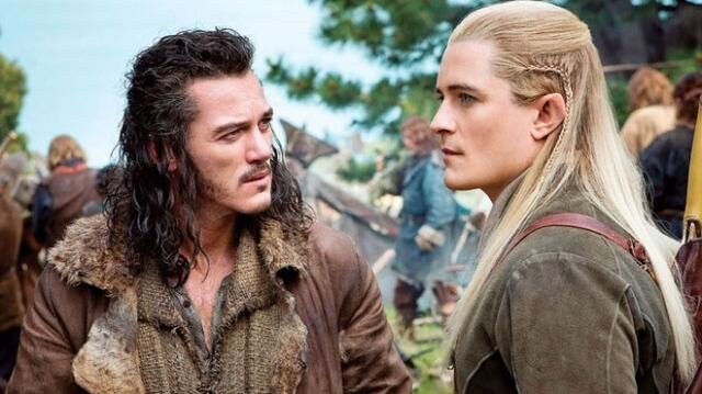 FOTO: Luke Evans Orlando Bloom Hobbit The Battle of the Five Armies